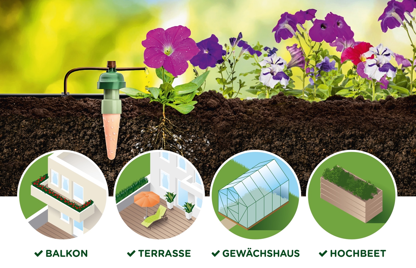 Tropf Blumat Drip Self Automated Watering System 3m Set for Garden