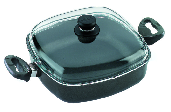 Square Casserole Dish 26x26x7cm high, incl. oven-proof glass lid