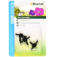 Blumat Drip System Mini T Junction x 3 for 3mm Tubing