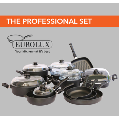Eurolux Cookware Professional Set - Save 25%
