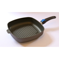 Grill Pan/ BBQ Pan 28 x 28 x 7cm, including oven-safe lid