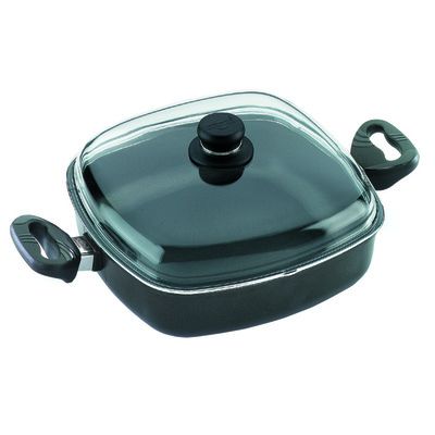 Square Casserole Dish 28x28x7cm high, incl. oven-proof glass lid