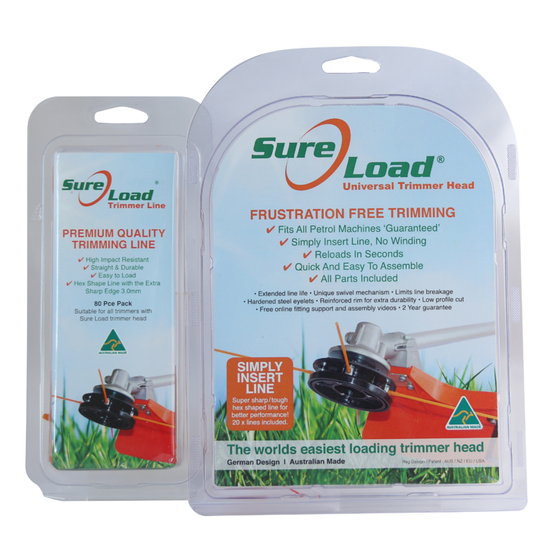 Sure Load Universal TRIMMER HEAD + 100 x Sure Load Trimmer LINES